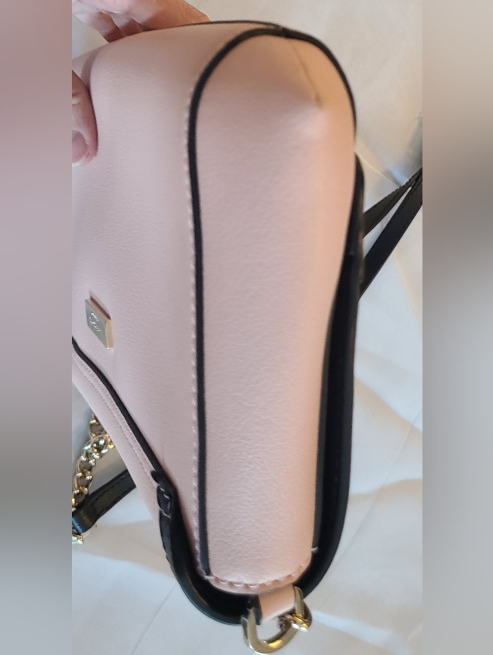 NWT Rare Limited Kate Spade Greer Mayfair Drive Bow Crossbody Bag Pink Black - Picture 14 of 16